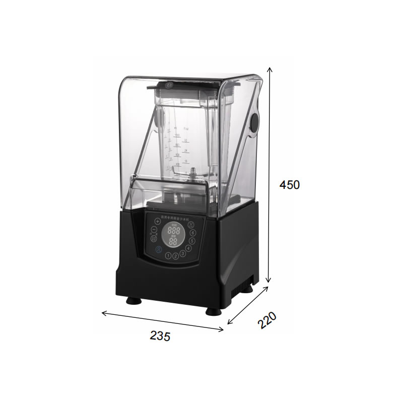 商用智能款 隔音罩沙冰机(pic3)