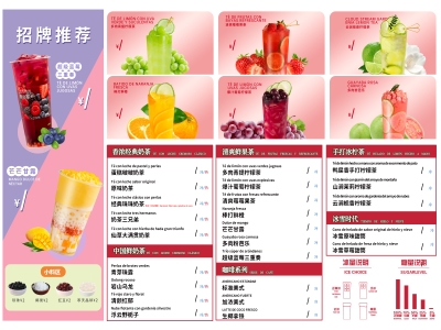 摆摊开柠檬茶小店全套菜单与原料清单 | product image