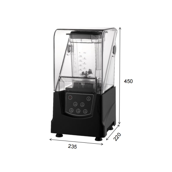 商用智能款 隔音罩沙冰机 | product image